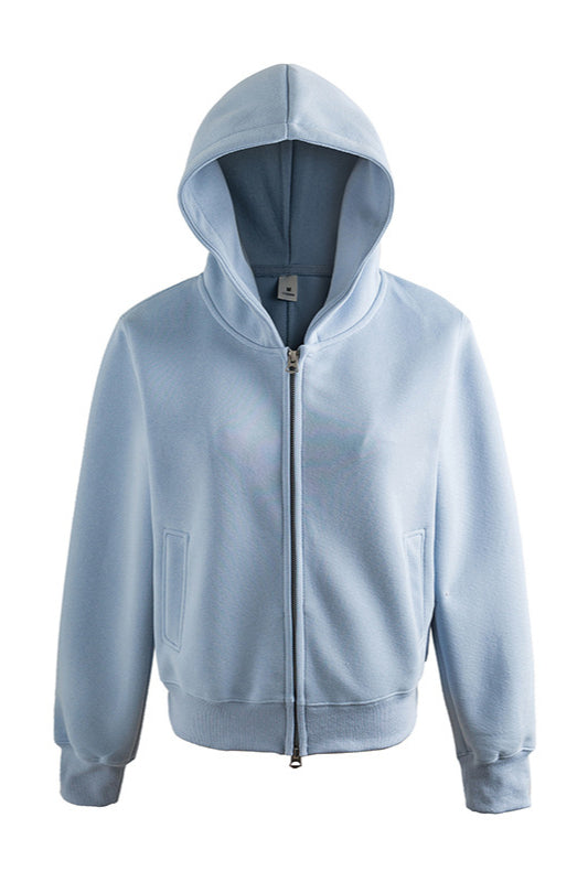 Lässiger Kapuzenpullover mit Reißverschluss für Damen