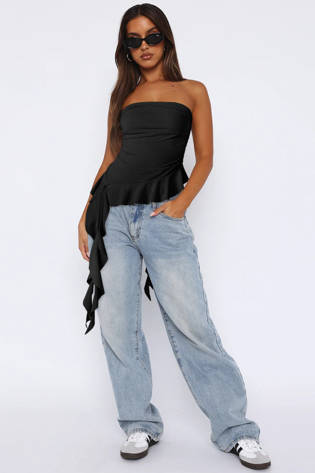 Celeste Drape Bustier Top