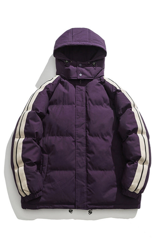 Robuste Pufferjacke mit Kapuze für den Winter