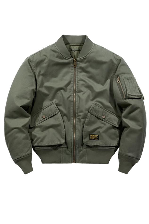 Fliegerjacke Herren klassisch robust Reißverschluss Taschen vielseitig