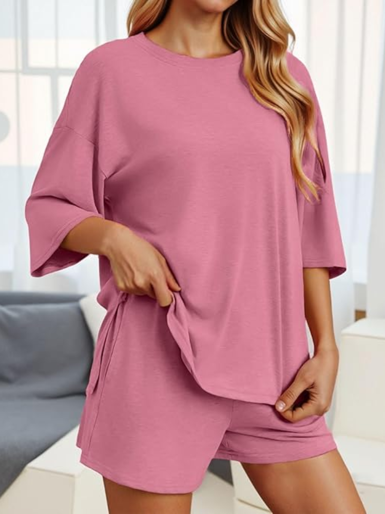 Women’s Soft Stretch Lounge Set – Comfy & Stylish 2-Piece Outfit