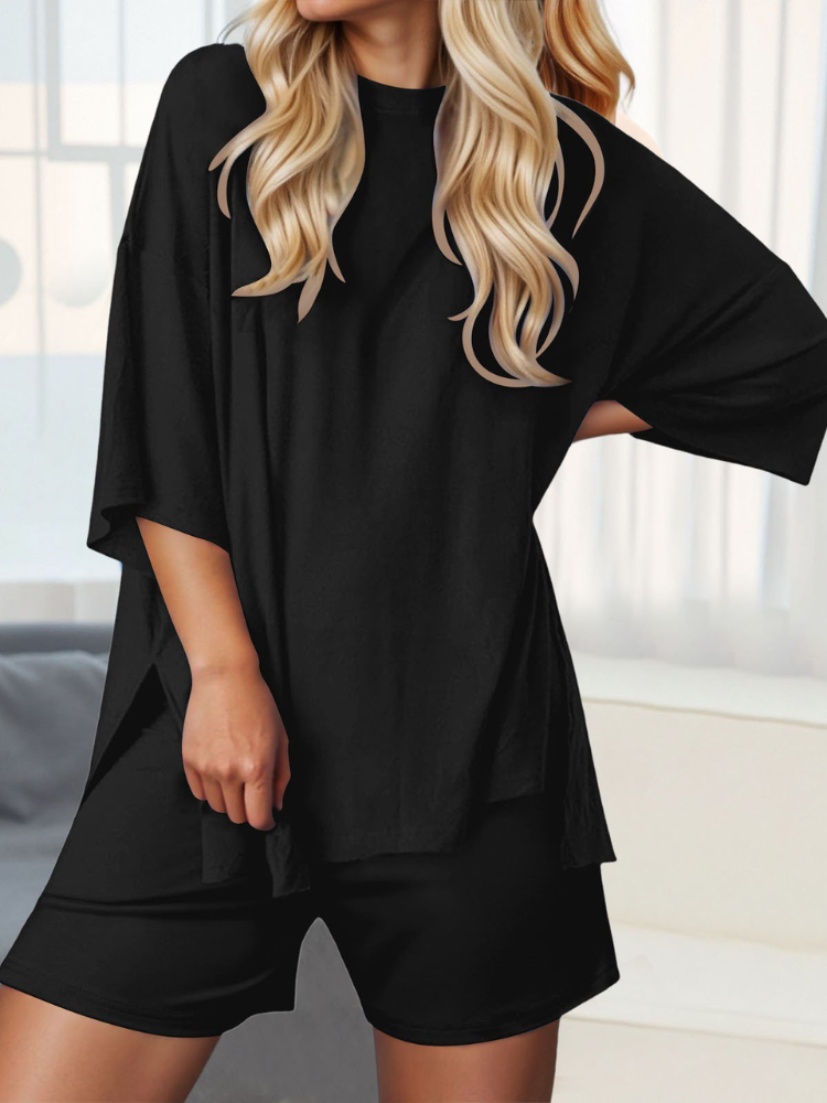 Women’s Soft Stretch Lounge Set – Comfy & Stylish 2-Piece Outfit