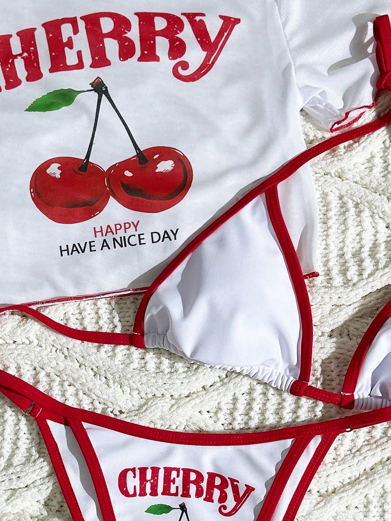 Cherry Bikini Ensemble