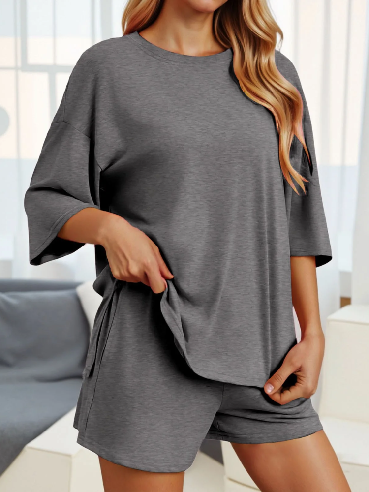 Women’s Soft Stretch Lounge Set – Comfy & Stylish 2-Piece Outfit