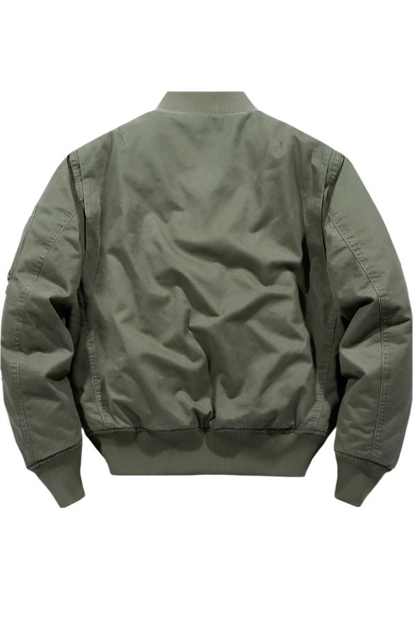 Fliegerjacke Herren klassisch robust Reißverschluss Taschen vielseitig