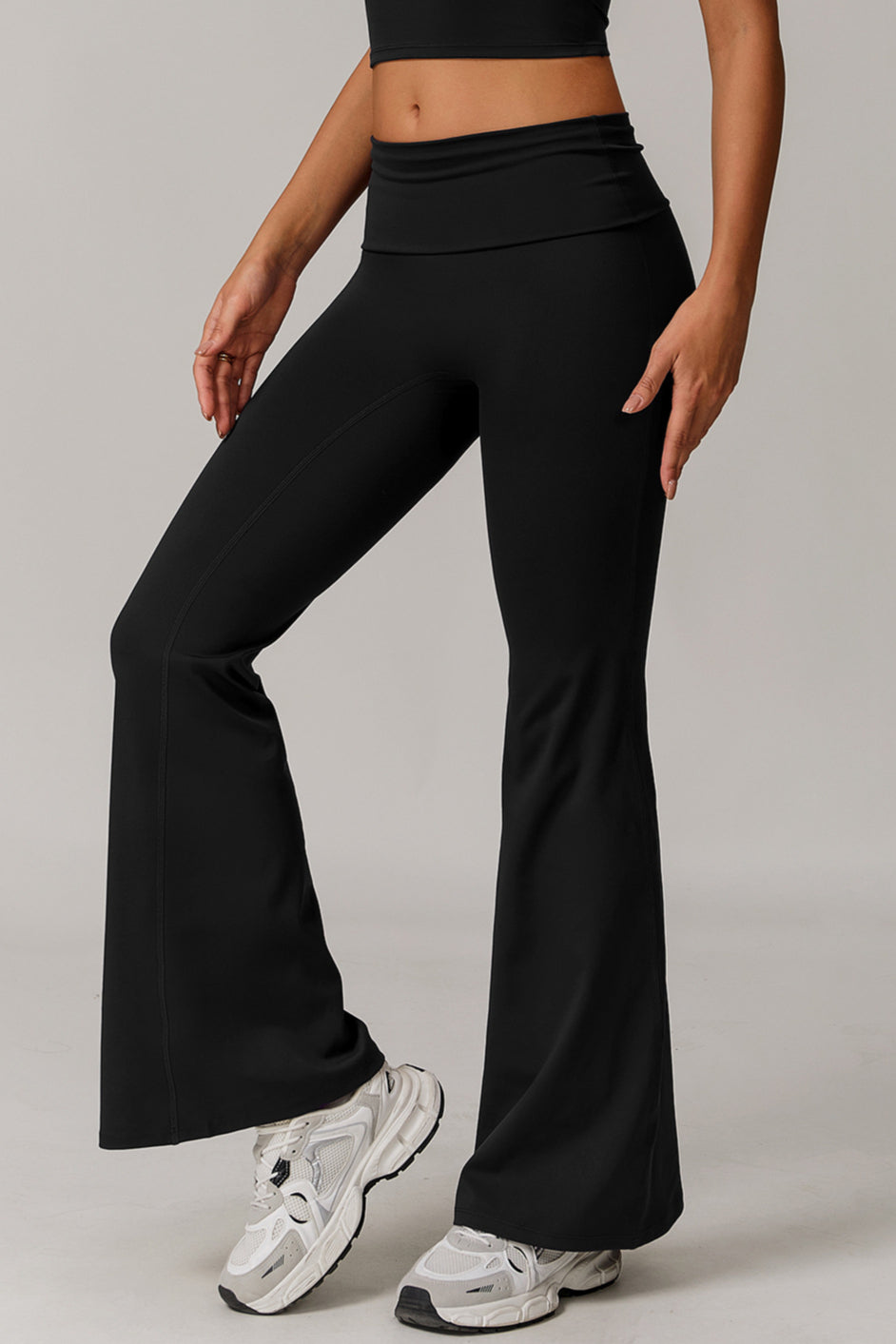 Contour Flow High-Waist Flare Pants