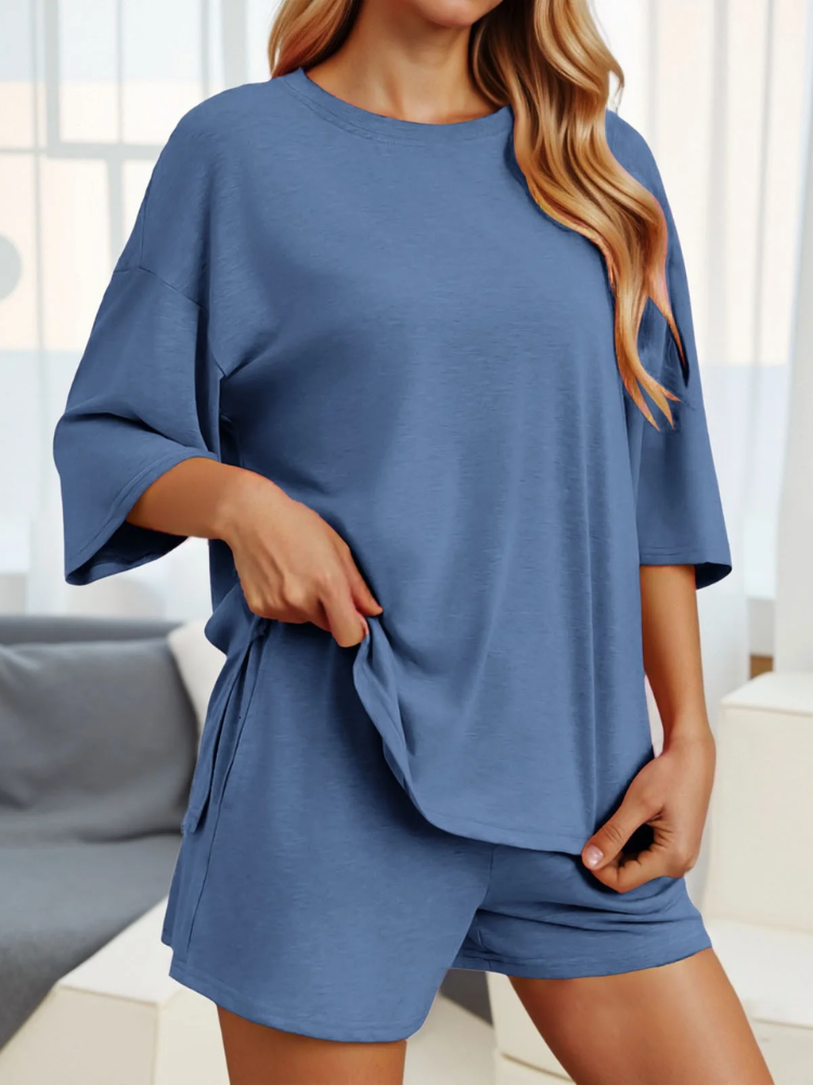 Women’s Soft Stretch Lounge Set – Comfy & Stylish 2-Piece Outfit