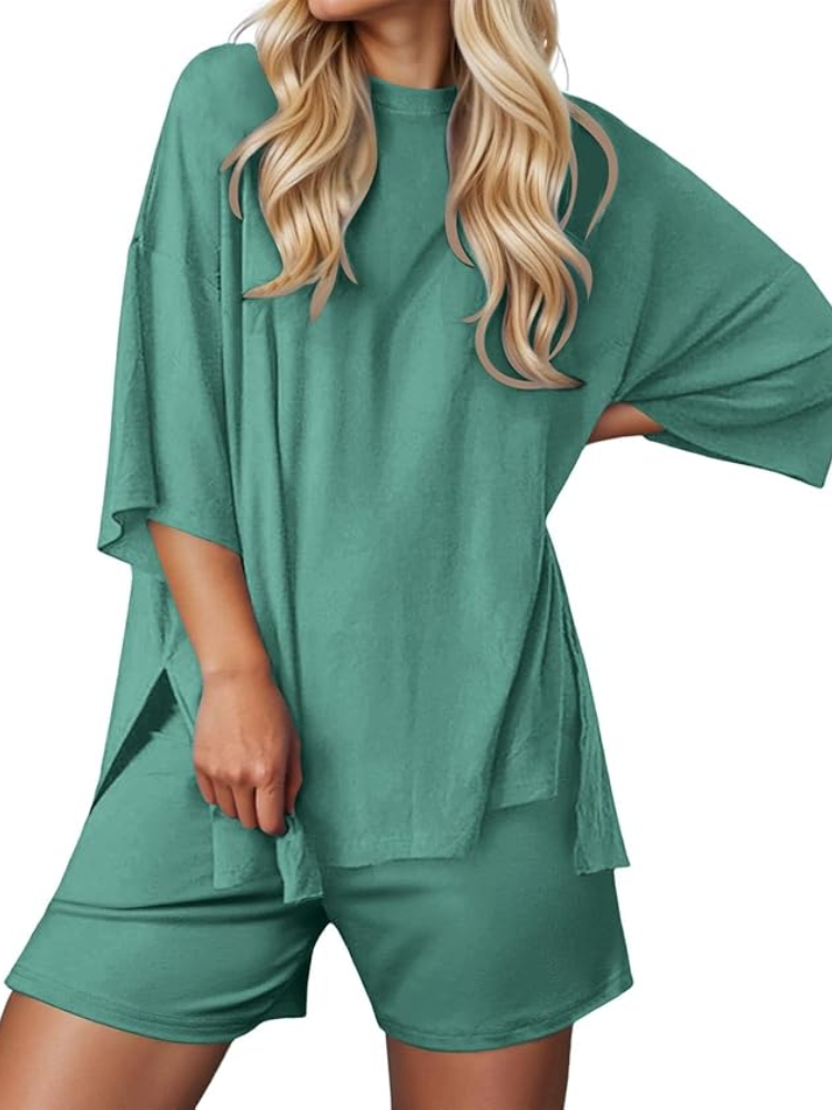 Women’s Soft Stretch Lounge Set – Comfy & Stylish 2-Piece Outfit