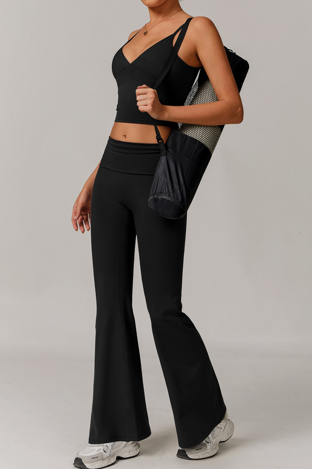 Contour Flow High-Waist Flare Pants