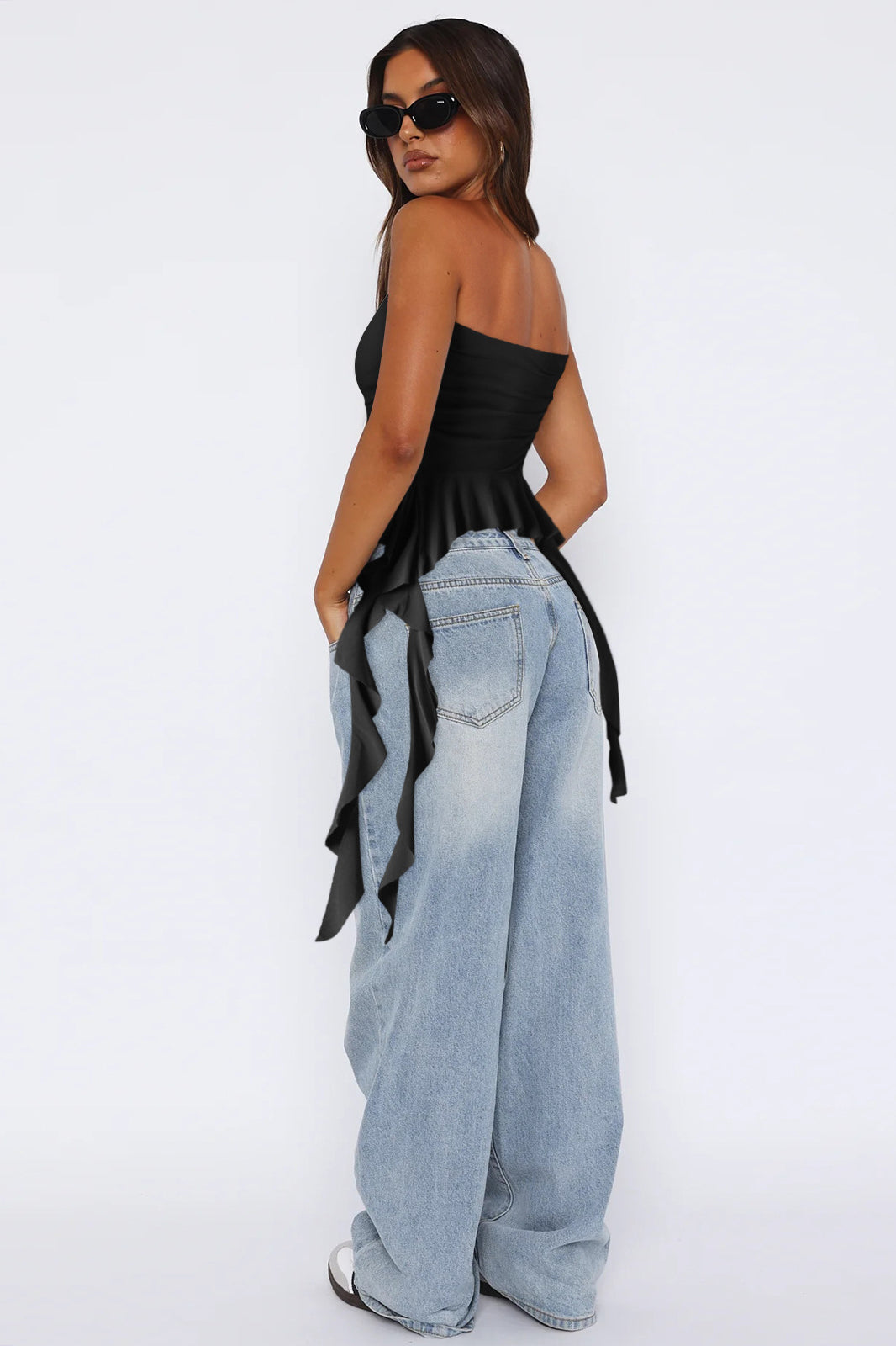 Celeste Drape Bustier Top