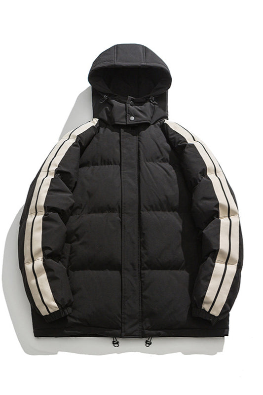 Robuste Pufferjacke mit Kapuze für den Winter