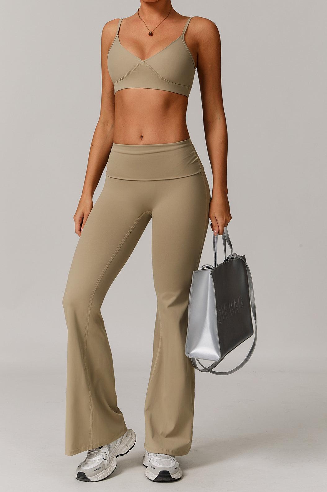 Contour Flow High-Waist Flare Pants