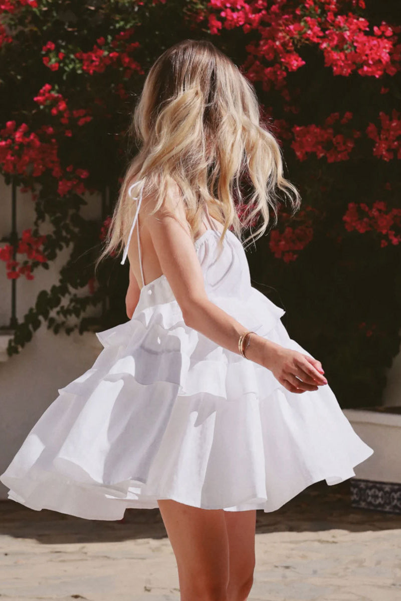 Celeste Cascade Tiered Sundress