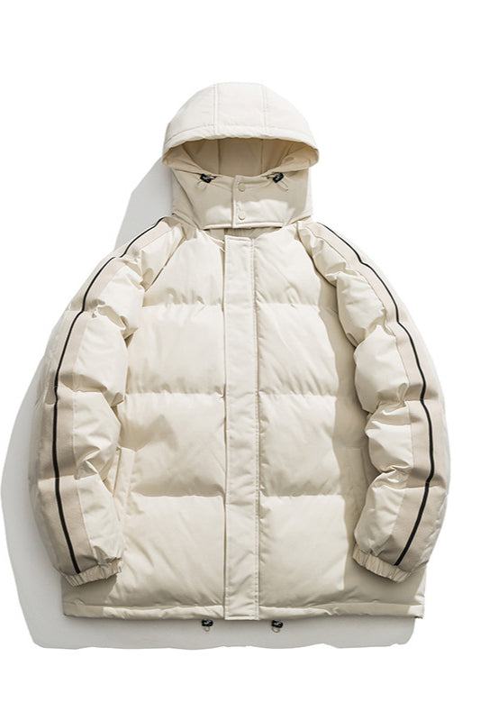 Robuste Pufferjacke mit Kapuze für den Winter
