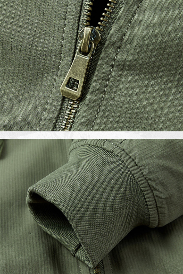Gefütterte Kapuzenjacke Herren warm vielseitig mit Reißverschluss Outdoor
