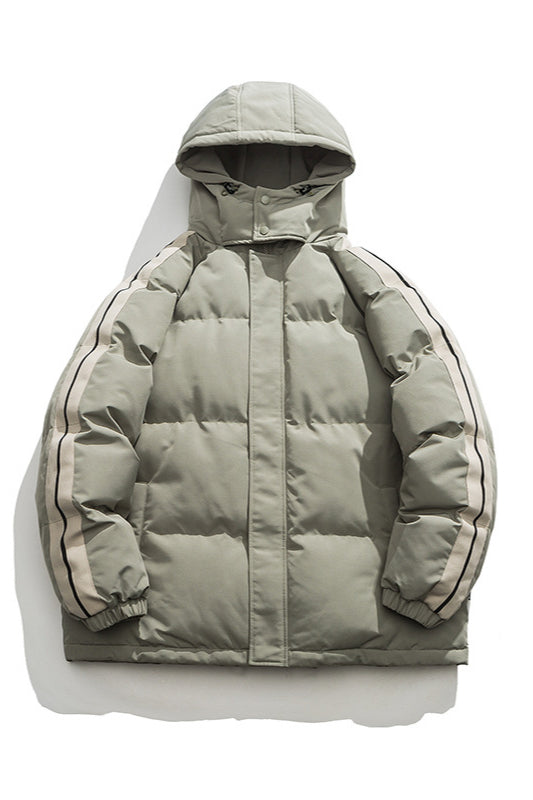 Robuste Pufferjacke mit Kapuze für den Winter