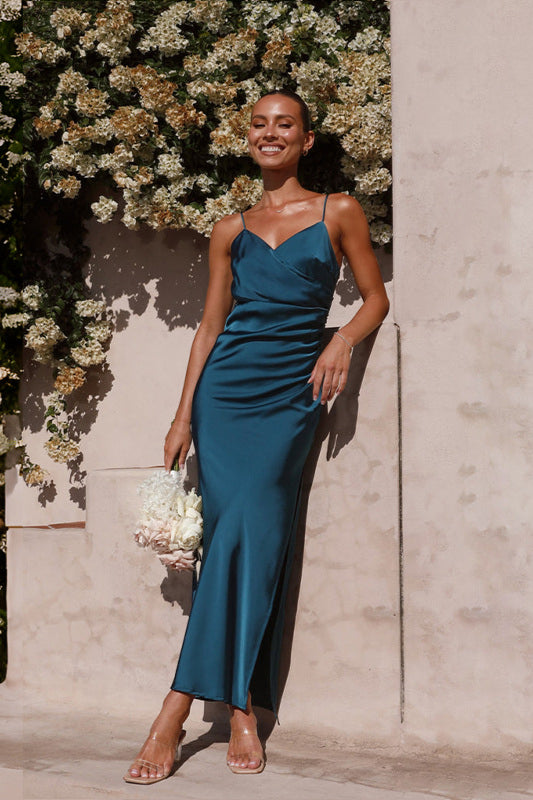 Sexy Sleeveless Slim Slit Dress