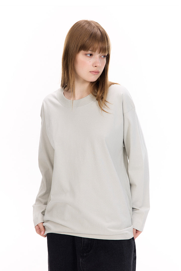 Women's Classic Solid Color Long Sleeve Tee
