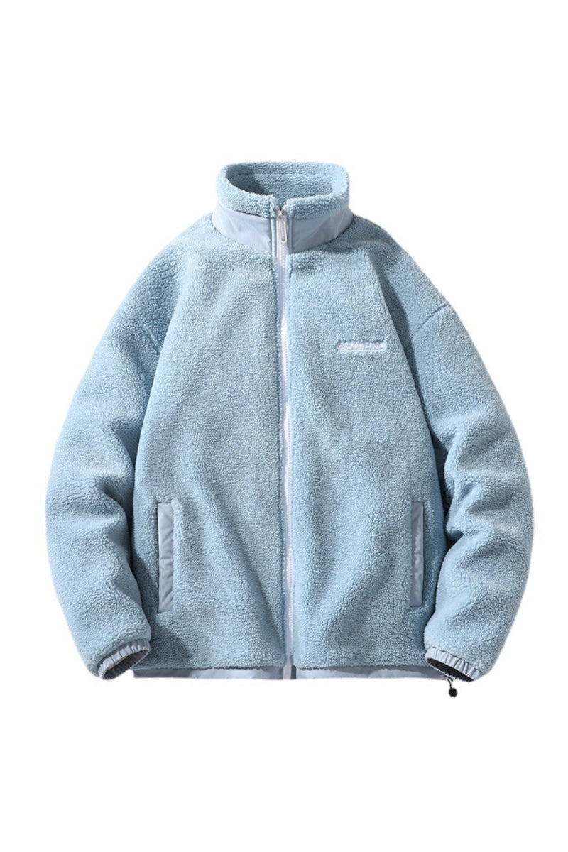 Warme Fleecejacke für Herren mit Reißverschluss vorne