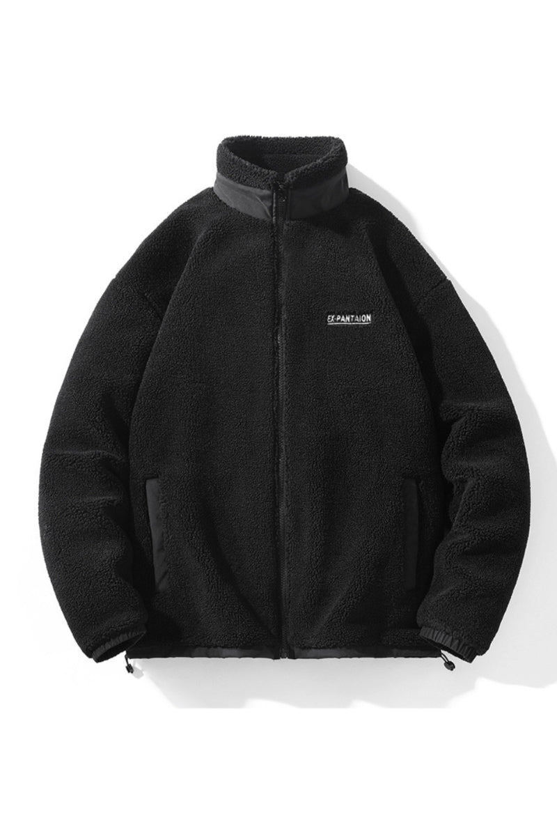 Warme Fleecejacke für Herren mit Reißverschluss vorne