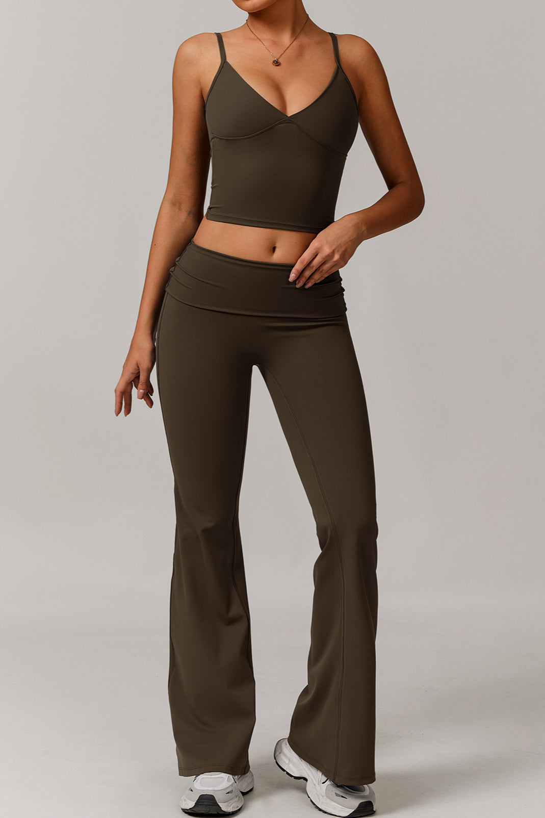 Contour Flow High-Waist Flare Pants