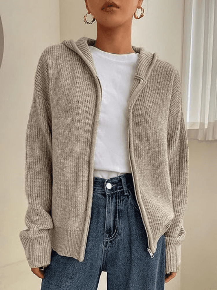 Warmth & Whispers Autumn Cardigan Hoodie