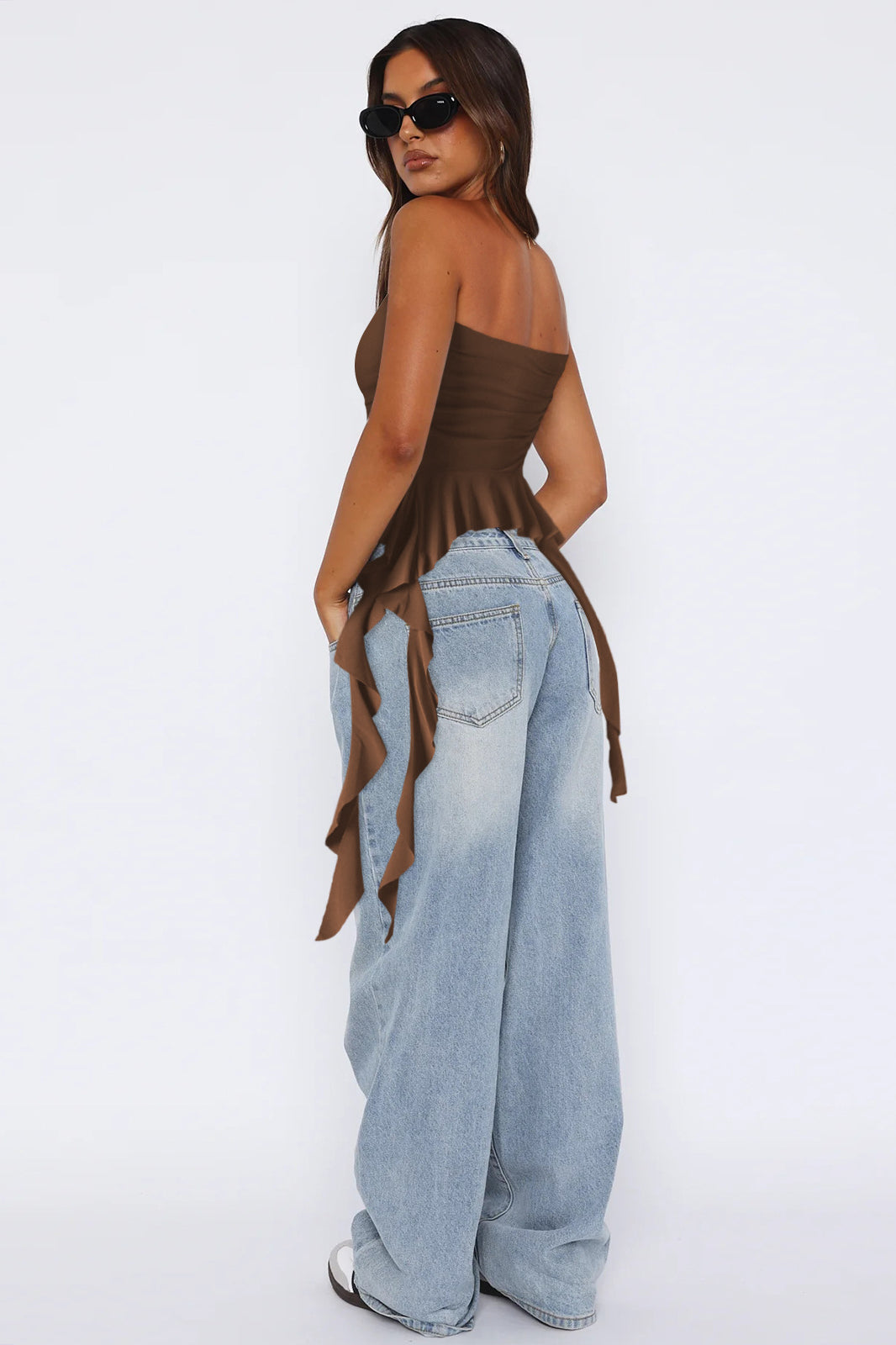 Celeste Drape Bustier Top