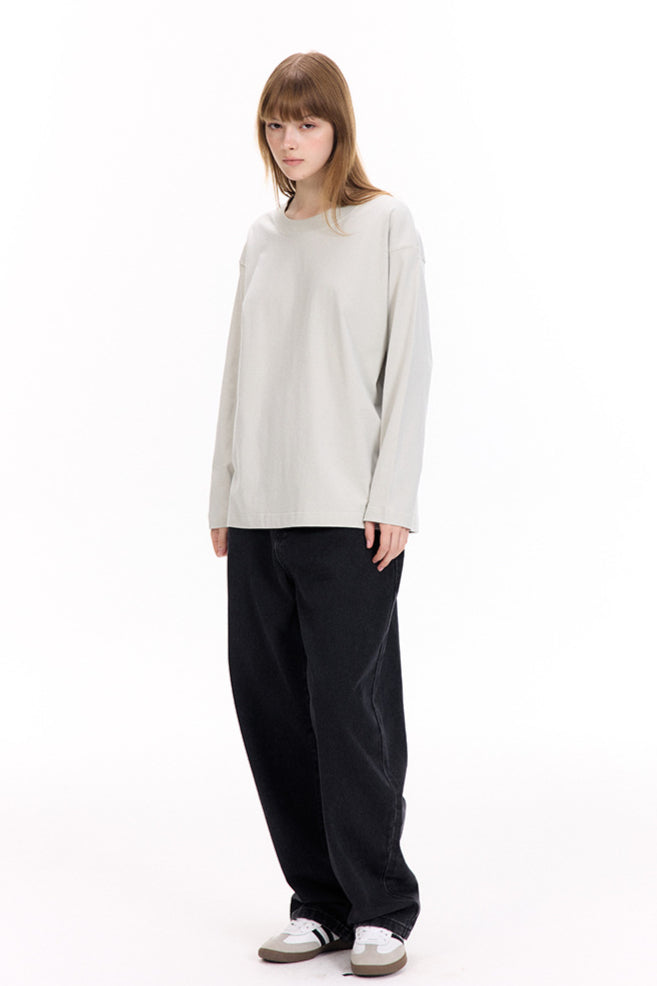 Women's Classic Solid Color Long Sleeve Tee
