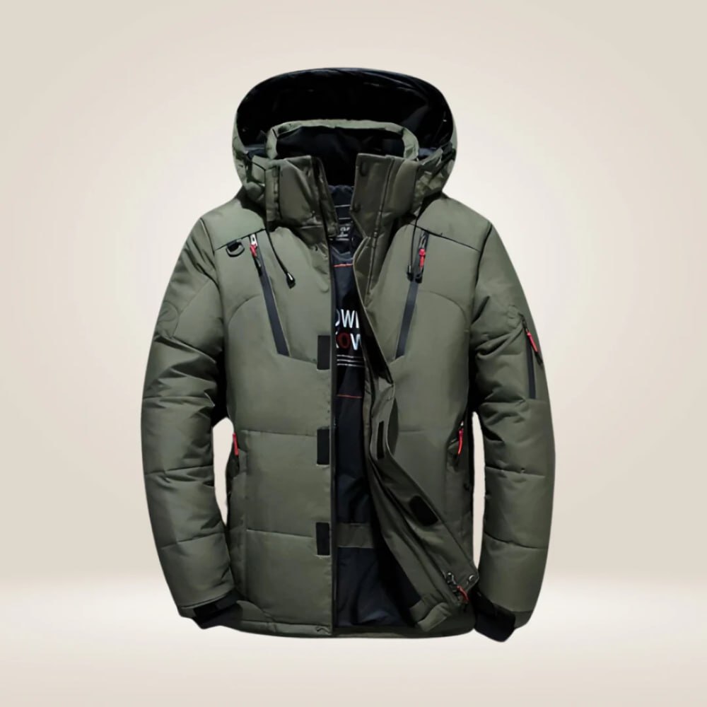 Winter Padded Waterproof Puffer Jacket with Detachable