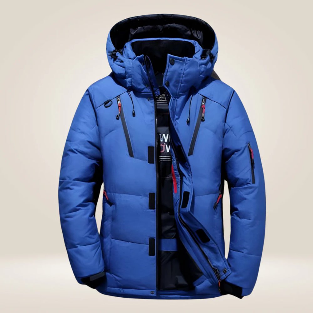 Winter Padded Waterproof Puffer Jacket with Detachable