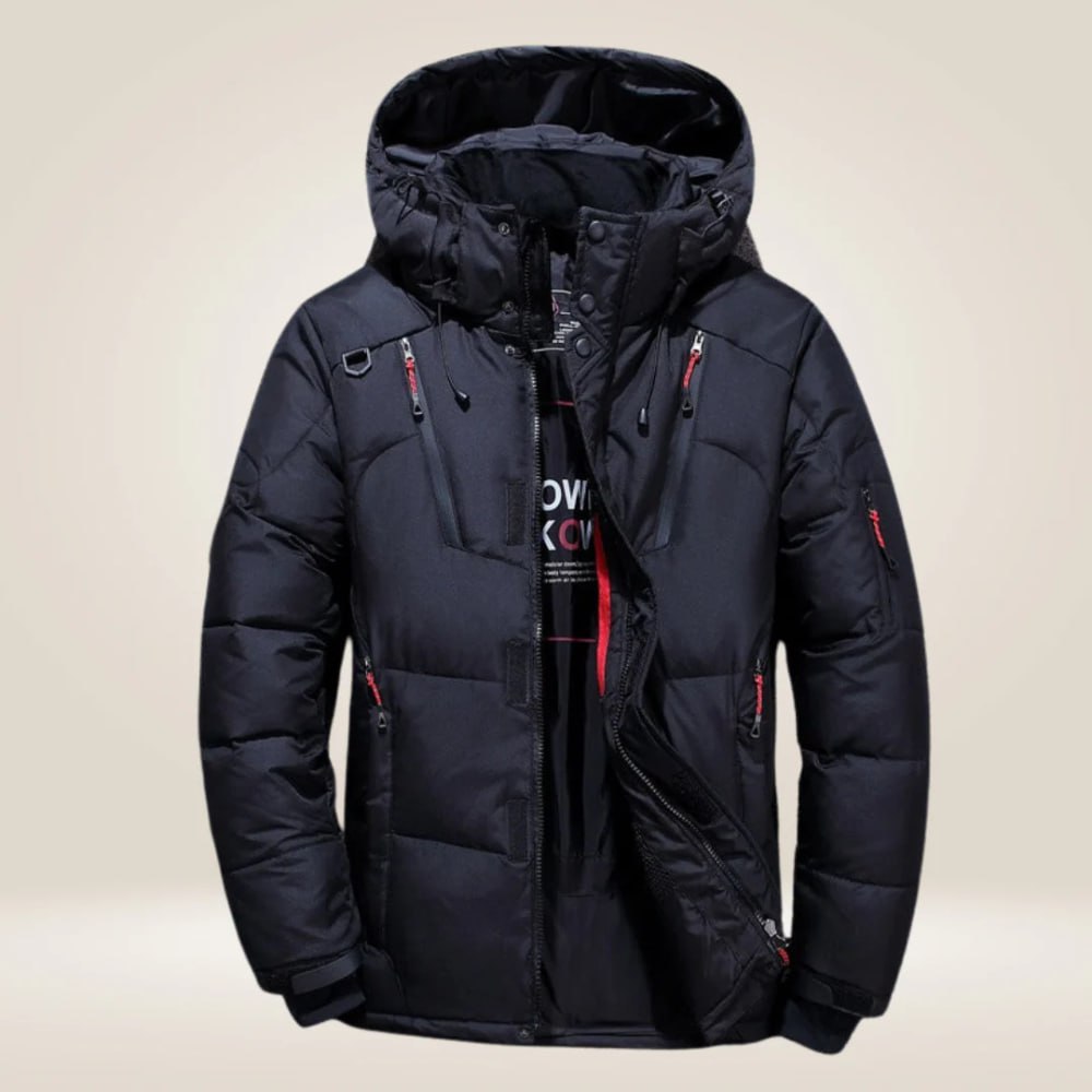 Winter Padded Waterproof Puffer Jacket with Detachable