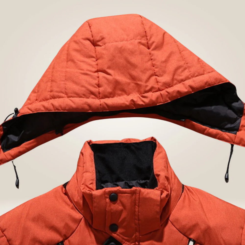 Winter Padded Waterproof Puffer Jacket with Detachable