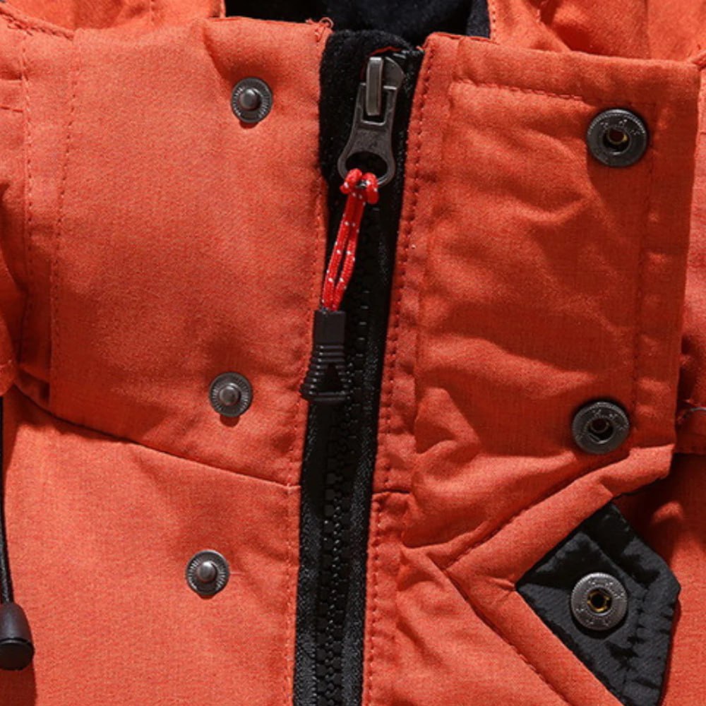 Winter Padded Waterproof Puffer Jacket with Detachable