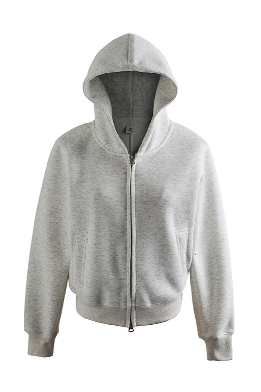 Casual Zip-Up Hoodie