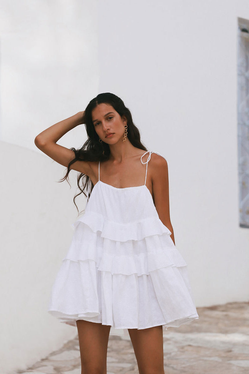 Celeste Cascade Tiered Sundress