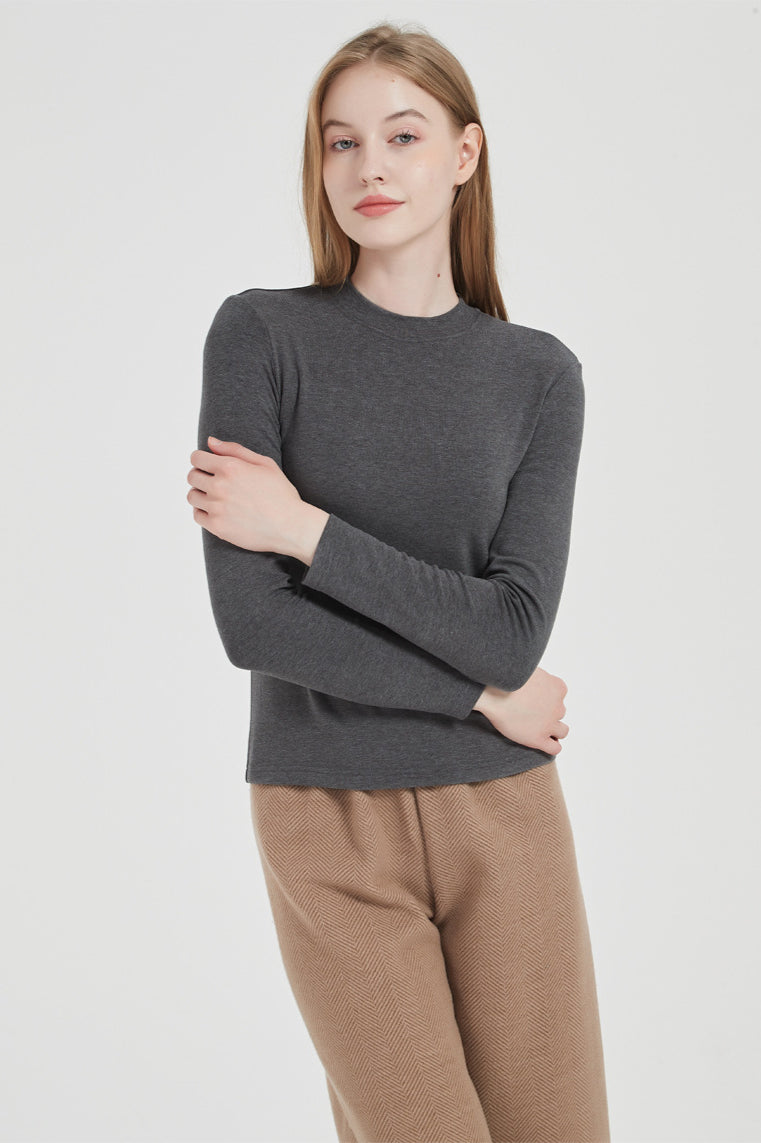 Klassisches Langarm-T-Shirt für Damen