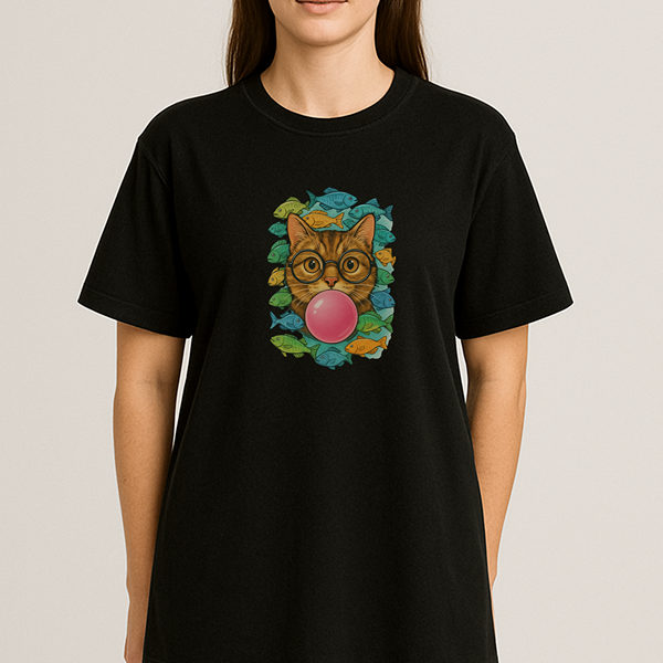 Tabby Cat & Bubblegum Classic Tee