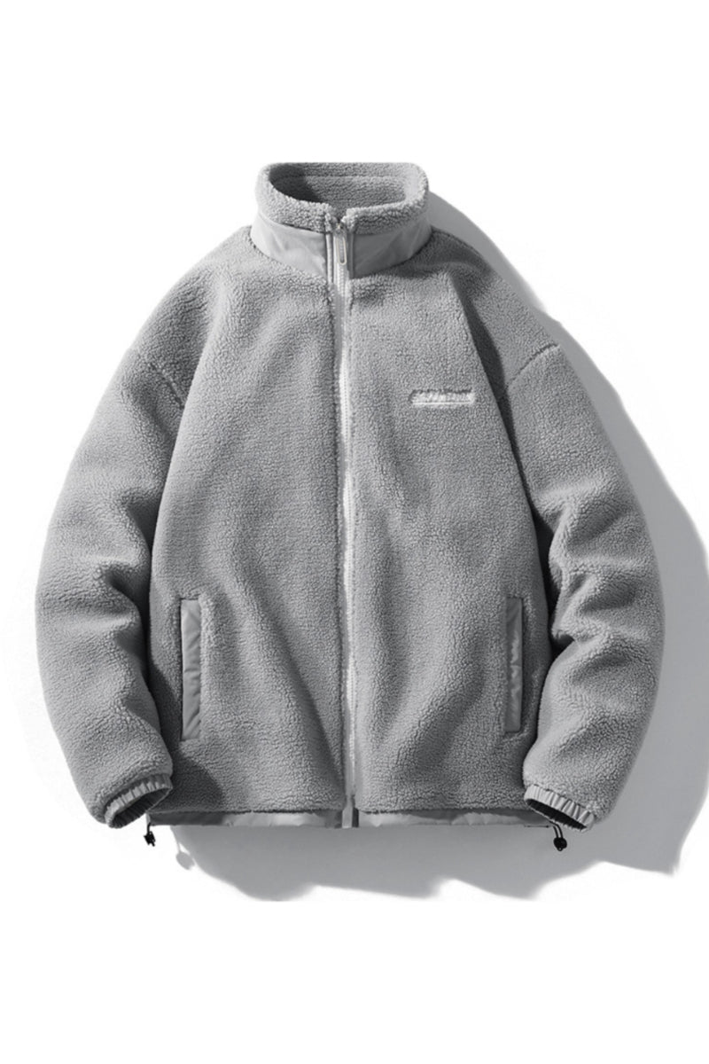 Warme Fleecejacke für Herren mit Reißverschluss vorne
