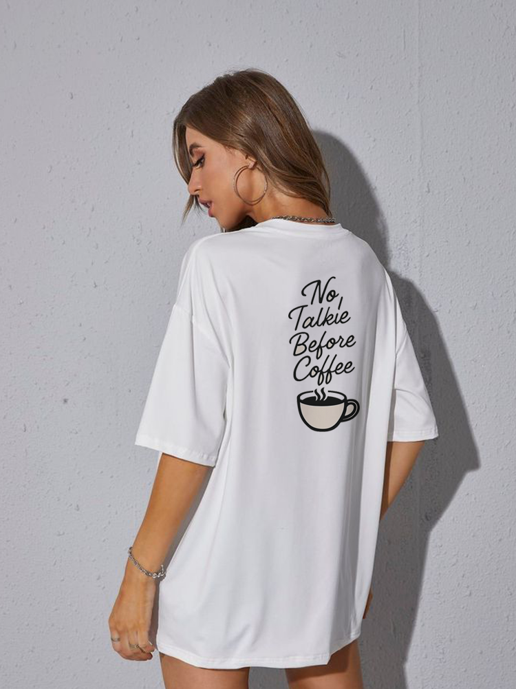 No Talkie Before Coffee Classic Tee