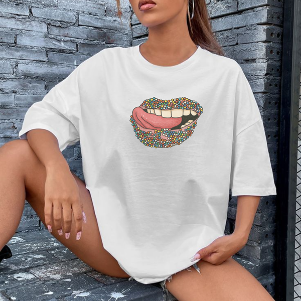 Lips Beads Classic Tee