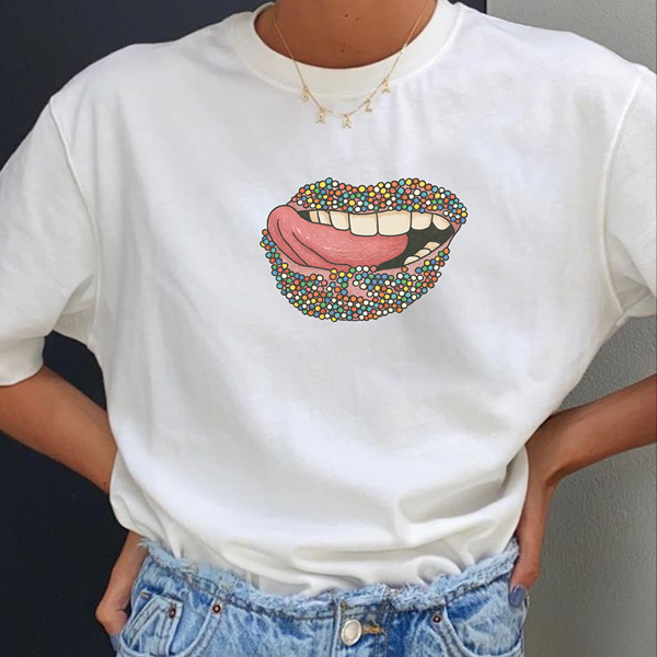 Lips Beads Classic Tee