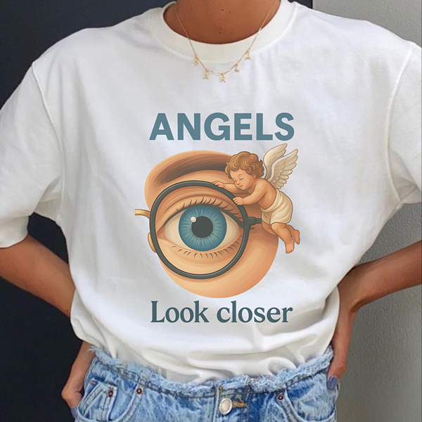 Angels Look Closer Classic Tee