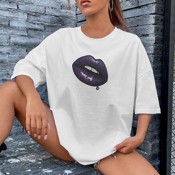 Purple Lips Classic Tee