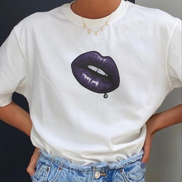 Purple Lips Classic Tee