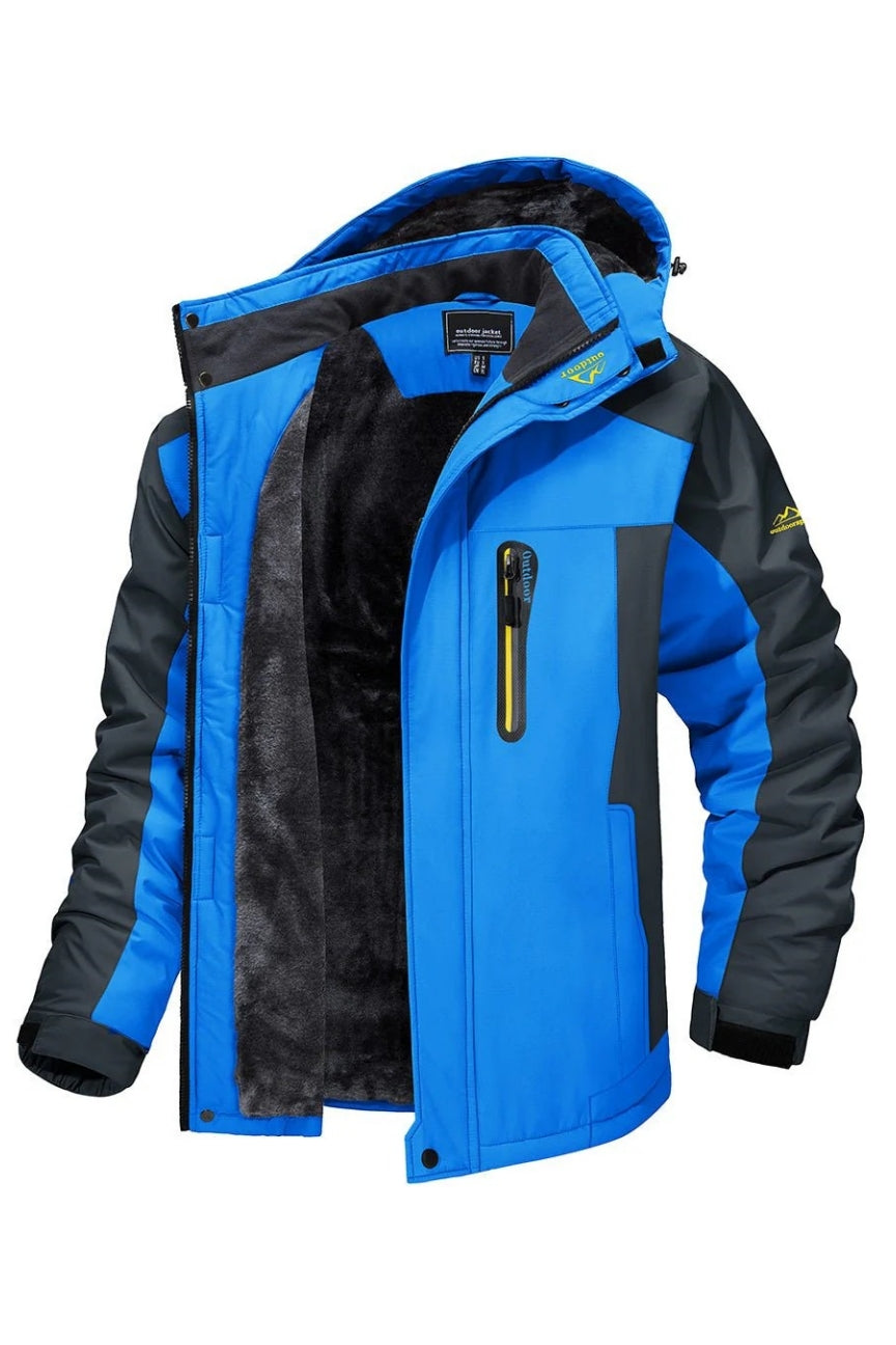 Wasserdichte, isolierte Outdoor-Jacke mit Fleecefutter