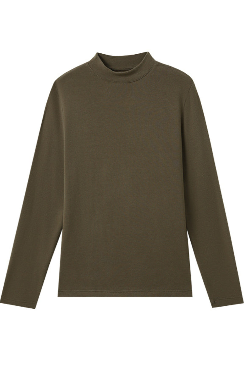 Lightweight Mock Neck Long Sleeve