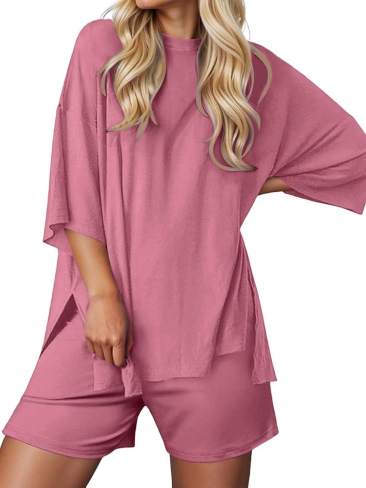 Women’s Soft Stretch Lounge Set – Comfy & Stylish 2-Piece Outfit