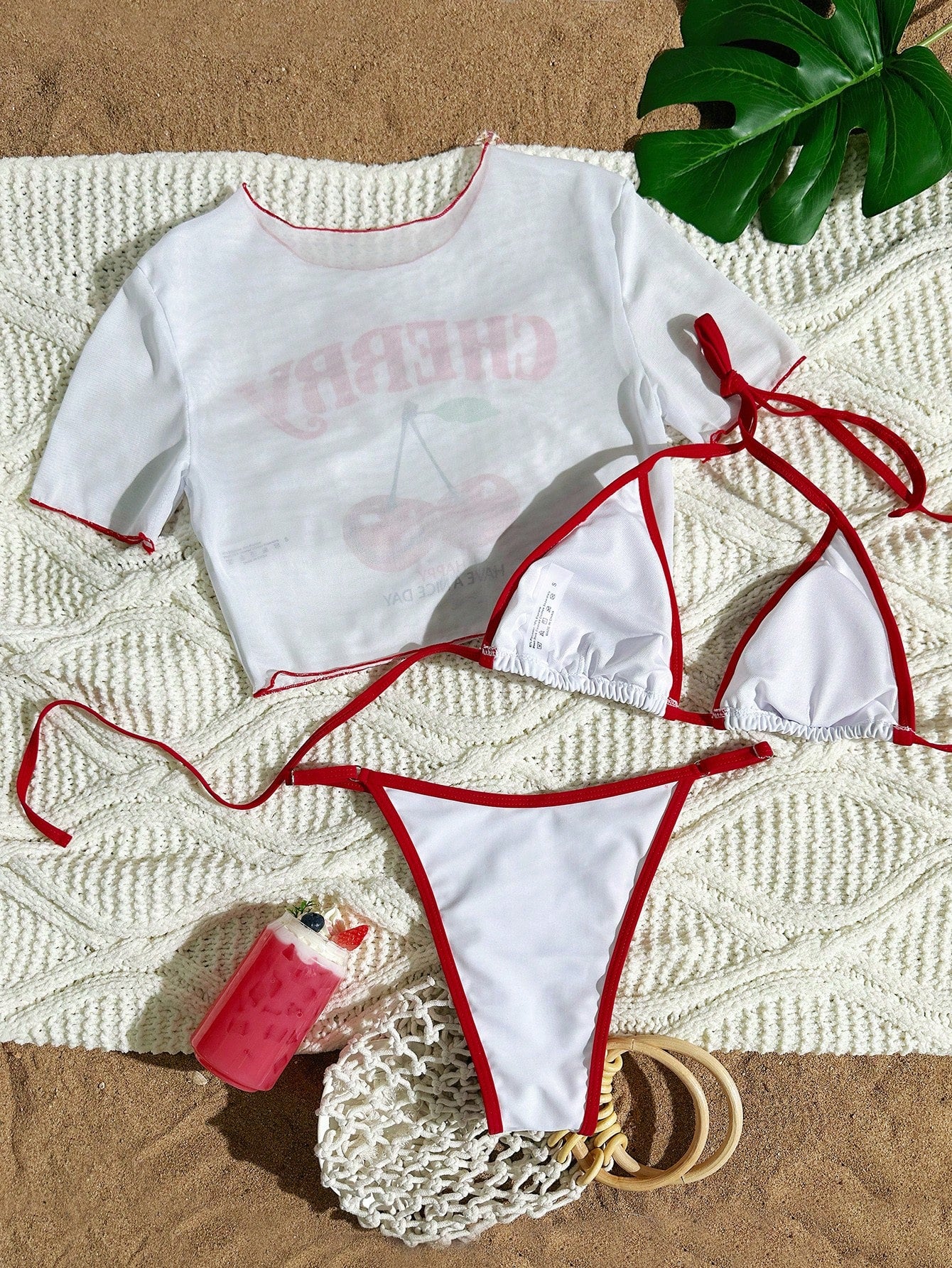 Cherry Bikini Ensemble