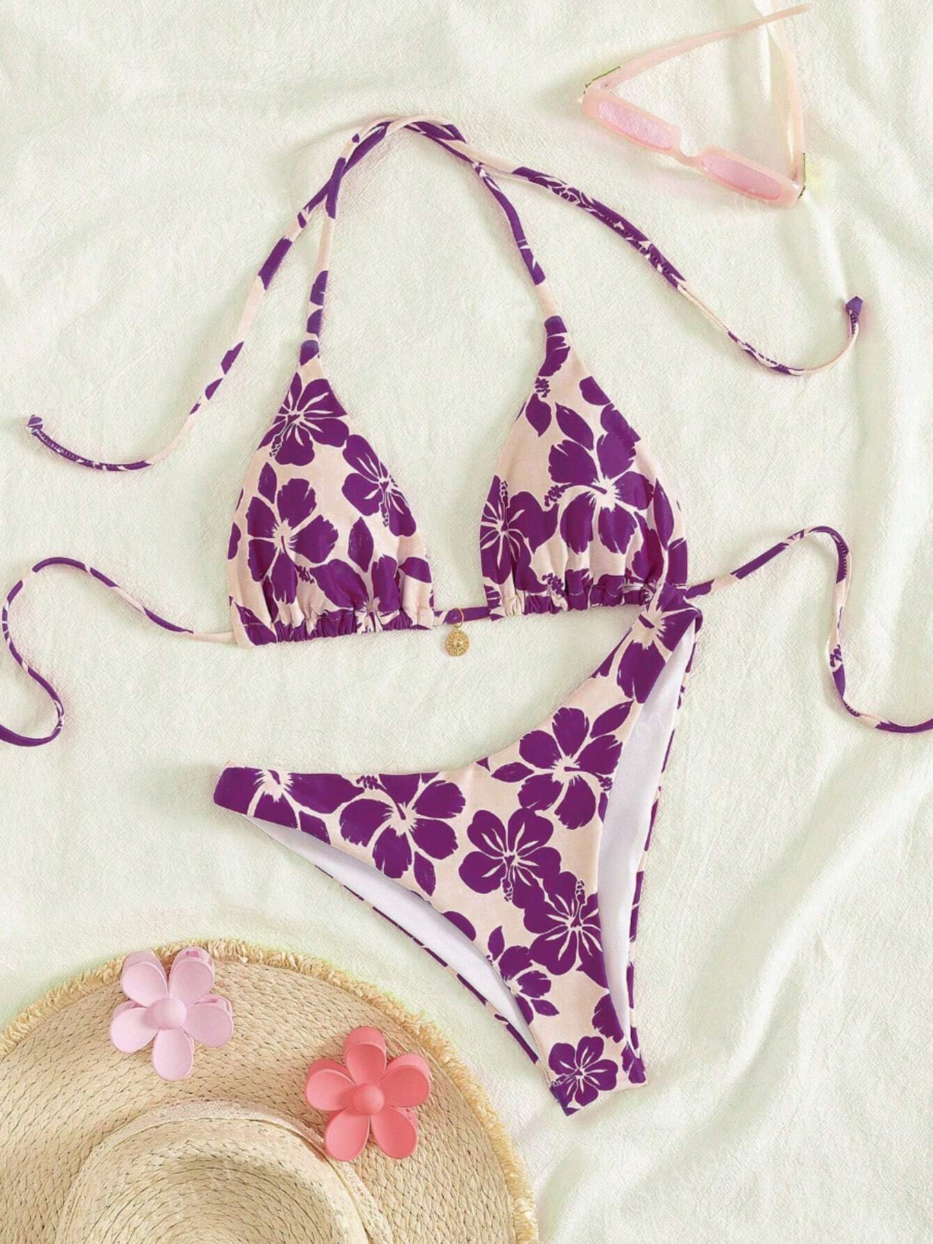Solstice Bloom Triangle Bikini