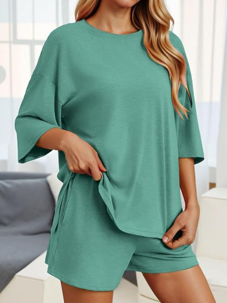 Women’s Soft Stretch Lounge Set – Comfy & Stylish 2-Piece Outfit